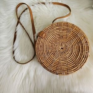 Amerii • Rattan Crossbody Purse